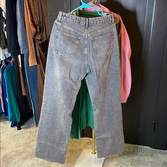 Zara Gray Full length TRF High Rise Jeans - Picture 5 of 5